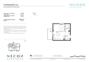 1 pokój, mieszkanie 29,65 m², piętro 1, oferta nr B9-6, Młode Stanisławie - bud B8, B9, Stanisławie, ul. Stanisławie 7A