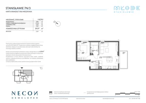 2 pokoje, mieszkanie 43,44 m², piętro 1, oferta nr B13/4, Młode Stanisławie - bud B12, B13, Stanisławie