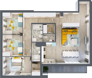 4 pokoje, mieszkanie 112,52 m², piętro 5, oferta nr M.134, Tarasy Śląskie, Chorzów, Chorzów II, ul. 3 Maja