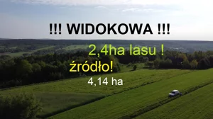 na wzgórzu WIDOKOWA z panoramą, strumień, wąwóz