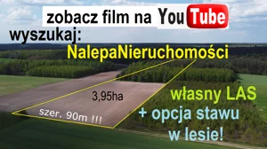 działka rolno-bud-leśna z możliwością stawu w lesie!