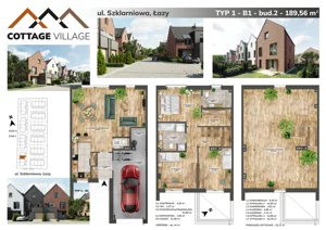 Dom 189,56 m², oferta nr B1B2, Cottage Village, Łazy, ul. Szklarniowa