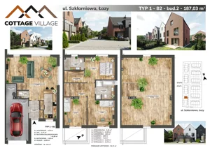 Dom 187,03 m², oferta nr B2B2, Cottage Village, Łazy, ul. Szklarniowa