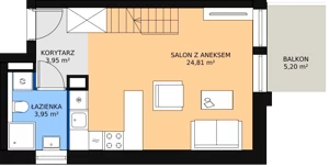 2 pokoje, mieszkanie 52,19 m², piętro 3, oferta nr A.3.39, Morzlive etap 1, Ustronie Morskie, ul. Graniczna 4