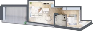 2 pokoje, mieszkanie 52,12 m², piętro 1, oferta nr C.1.7, Cisha, Dziwnów, ul. Kaprala Koniecznego 3
