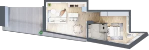 2 pokoje, mieszkanie 48,04 m², piętro 2, oferta nr C.2.15, Cisha, Dziwnów, ul. Kaprala Koniecznego 3