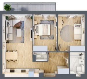3 pokoje, apartament 61,91 m², piętro 1, oferta nr G8, Piano Park bud. G, Suwałki, Czarnoziem, ul. Witolda "Rotmistrza" Pileckiego