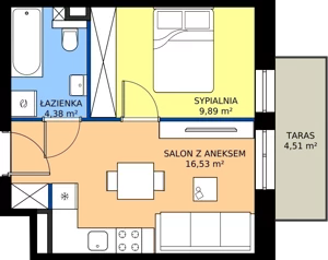 2 pokoje, mieszkanie 30,80 m², piętro 1, oferta nr 8, Villa Park bud D - Apartamenty Augustów, Augustów, ul. Wypoczynkowa