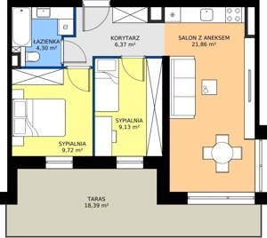 3 pokoje, mieszkanie 51,38 m², piętro 2, oferta nr 20, Villa Park bud D - Apartamenty Augustów, Augustów, ul. Wypoczynkowa