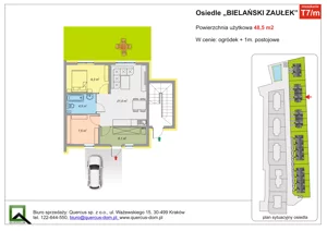 2 pokoje, mieszkanie 48,50 m², parter, oferta nr T7/m, Bielański Zaułek, Piekary, Piekary 604 
