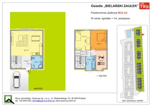 Dom 90,60 m², oferta nr T9/zp, Bielański Zaułek - domy, Piekary, Piekary 604 