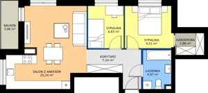 3 pokoje, mieszkanie 56,17 m², piętro 2, oferta nr 7_14, Vela Park Budynek 7, Rumia, Biała Rzeka, ul. Jęczmienna