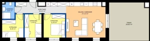 4 pokoje, mieszkanie 67,14 m², piętro 5, oferta nr C.53, Tarasy Bernardyńskie Budynek C, Kalisz, Śródmieście, ul. Kazimierza Mystkowskiego