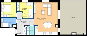3 pokoje, mieszkanie 72,38 m², piętro 5, oferta nr C.52, Tarasy Bernardyńskie Budynek C, Kalisz, Śródmieście, ul. Kazimierza Mystkowskiego