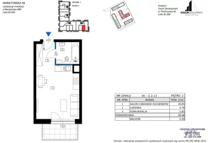 1 pokój, apartament 29,48 m², piętro 2, oferta nr B56, Maratońska 49, Łódź, Polesie, Retkinia, ul. Maratońska 49