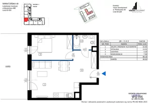 2 pokoje, apartament 48,16 m², parter, oferta nr B28, Maratońska 49, Łódź, Polesie, Retkinia, ul. Maratońska 49