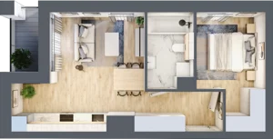 1 pokój, apartament 29,85 m², piętro 4, oferta nr A52, Maratońska 49, Łódź, Polesie, Retkinia, ul. Maratońska 49