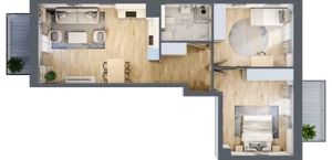 3 pokoje, apartament 66,31 m², piętro 4, oferta nr A53, Maratońska 49, Łódź, Polesie, Retkinia, ul. Maratońska 49
