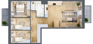 1 pokój, apartament 29,31 m², piętro 9, oferta nr C44, Maratońska 49, Łódź, Polesie, Retkinia, ul. Maratońska 49