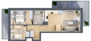 2 pokoje, apartament 42,45 m², piętro 10, oferta nr C51, Maratońska 49, Łódź, Polesie, Retkinia, ul. Maratońska 49