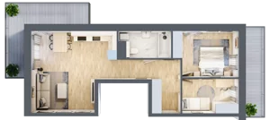 1 pokój, apartament 29,36 m², piętro 3, oferta nr C14, Maratońska 49, Łódź, Polesie, Retkinia, ul. Maratońska 49