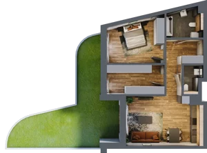 2 pokoje, apartament 64,91 m², parter, oferta nr 138, Folwark Scheiblera, Łódź, Widzew, ul. Tymienieckiego 33A