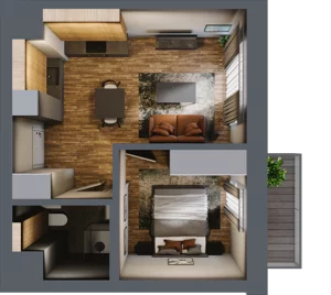 2 pokoje, apartament 32,82 m², piętro 5, oferta nr 237, Folwark Scheiblera, Łódź, Widzew, ul. Tymienieckiego 33A