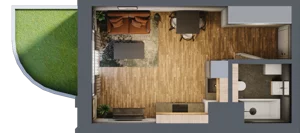 1 pokój, apartament 26,44 m², piętro 2, oferta nr 56, Folwark Scheiblera, Łódź, Widzew, ul. Tymienieckiego 33A