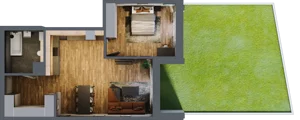 2 pokoje, apartament 61,13 m², parter, oferta nr 182, Folwark Scheiblera, Łódź, Widzew, ul. Tymienieckiego 33A