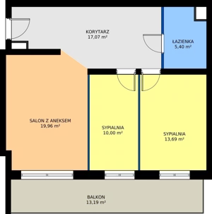 3 pokoje, apartament 66,12 m², piętro 1, oferta nr 8, Kopernika 15, Łódź, Polesie, ul. Kopernika 15