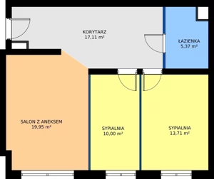3 pokoje, apartament 66,14 m², parter, oferta nr 4, Kopernika 15, Łódź, Polesie, ul. Kopernika 15