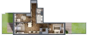 3 pokoje, mieszkanie 61,11 m², parter, oferta nr A/2/0.1, Smardzewska 8, Poznań, Grunwald, Grunwald Południe, ul. Smardzewska 8