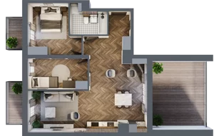 3 pokoje, mieszkanie 72,34 m², piętro 5, oferta nr A/4/5.1, Smardzewska 8, Poznań, Grunwald, Grunwald Południe, ul. Smardzewska 8