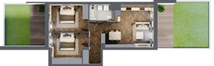 3 pokoje, apartament 59,40 m², parter, oferta nr A/2/0.4, Smardzewska 8, Poznań, Grunwald, Grunwald Południe, ul. Smardzewska 8