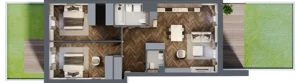 3 pokoje, apartament 71,83 m², parter, oferta nr A/3/0.4, Smardzewska 8, Poznań, Grunwald, Grunwald Południe, ul. Smardzewska 8