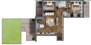 3 pokoje, apartament 89,92 m², piętro 4, oferta nr A/2/4.4, Smardzewska 8, Poznań, Grunwald, Grunwald Południe, ul. Smardzewska 8