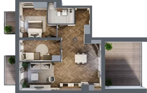 3 pokoje, apartament 72,30 m², piętro 5, oferta nr A/2/5.1, Smardzewska 8, Poznań, Grunwald, Grunwald Południe, ul. Smardzewska 8