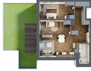 3 pokoje, apartament 58,49 m², parter, oferta nr A/2/0.5, Smardzewska 8, Poznań, Grunwald, Grunwald Południe, ul. Smardzewska 8