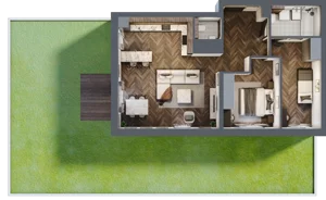 3 pokoje, apartament 71,01 m², parter, oferta nr B/0/2, Smardzewska 8, Poznań, Grunwald, Grunwald Południe, ul. Smardzewska 8