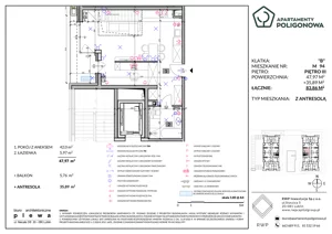 4 pokoje, mieszkanie 83,86 m², piętro 3, oferta nr 94, Apartamenty Poligonowa 4, Lublin, Sławin, ul. Poligonowa