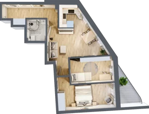 3 pokoje, mieszkanie 52,70 m², piętro 2, oferta nr 12, Kamienica przy ul. Starodomaszowskiej, Kielce, Centrum, ul. Starodomaszowska 38