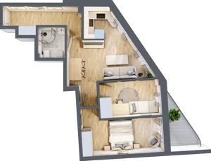 3 pokoje, mieszkanie 52,70 m², piętro 3, oferta nr 18, Kamienica przy ul. Starodomaszowskiej, Kielce, Centrum, ul. Starodomaszowska 38