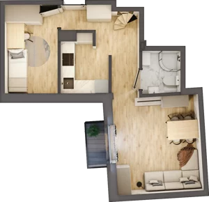 3 pokoje, mieszkanie 62,40 m², piętro 4, oferta nr 23, Kamienica przy ul. Starodomaszowskiej, Kielce, Centrum, ul. Starodomaszowska 38