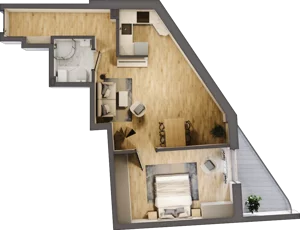 3 pokoje, mieszkanie 62,30 m², piętro 4, oferta nr 24, Kamienica przy ul. Starodomaszowskiej, Kielce, Centrum, ul. Starodomaszowska 38