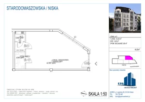 Lokal użytkowy 49,20 m², oferta nr L5, Kamienica przy ul. Starodomaszowskiej - lokale użytkowe, Kielce, Centrum, ul. Starodomaszowska 38