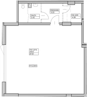 Lokal użytkowy 83,30 m², oferta nr U3, Niebieski Bursztyn - lokale użytkowe, Reda, ul. Bosmańska