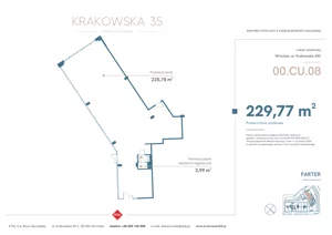Lokal użytkowy 229,77 m², oferta nr 00.CU.08, Krakowska 35 - lokale użytkowe, Wrocław, Przedmieście Oławskie, Krzyki, ul. Krakowska