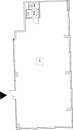 Lokal użytkowy 152,85 m², oferta nr 00.CU.05, Krakowska 35 - lokale użytkowe, Wrocław, Przedmieście Oławskie, Krzyki, ul. Krakowska