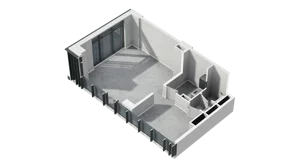 Lokal użytkowy 53,43 m², oferta nr H1-U-1-1, Heyki City ATAL - lokale użytkowe, Szczecin, Prawobrzeże, Międzyodrze, ul. Leona Heyki