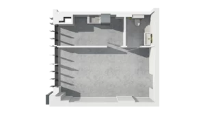Lokal użytkowy 32,31 m², oferta nr H2-U-1-4, Heyki City ATAL - lokale użytkowe, Szczecin, Prawobrzeże, Międzyodrze, ul. Leona Heyki